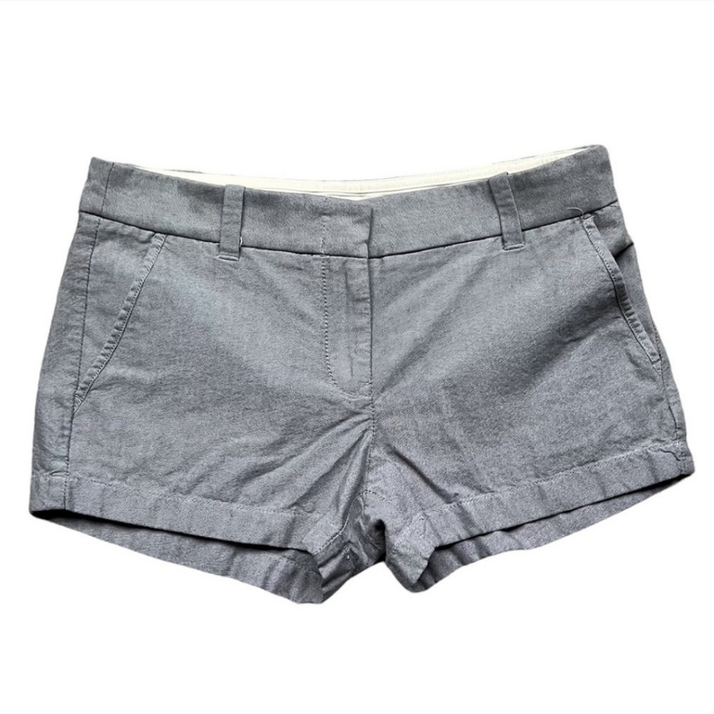 𝅺J Crew Grey Shorts Casual Preppy Everyday Summer Size 4